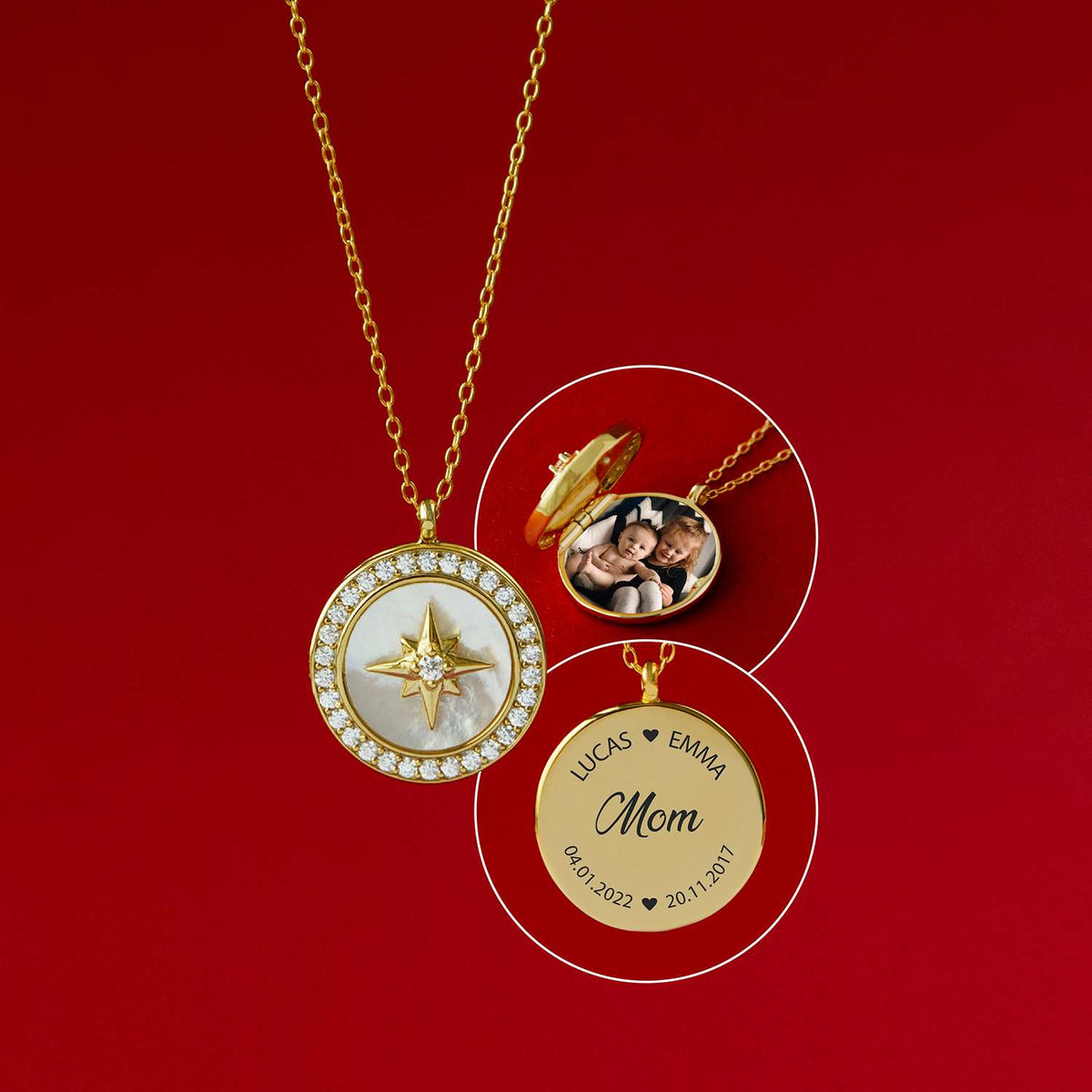 LUNA LOCKET | Best Mom | Sterling Silver - MILA CANTES
