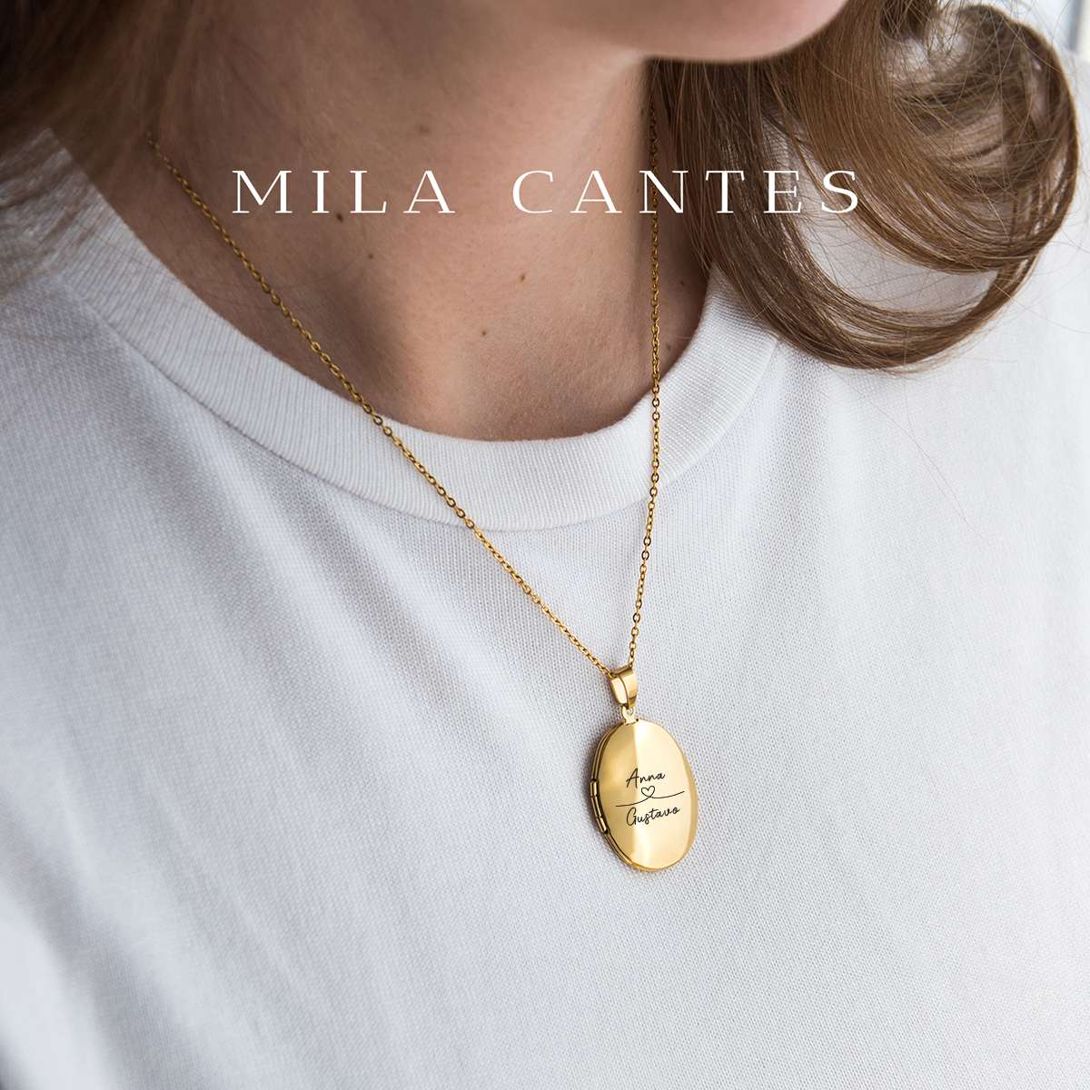 OVAL LOCKET | Always With You - MILA CANTES